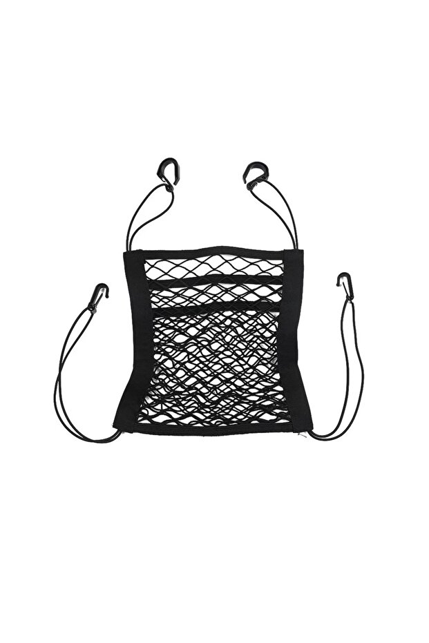 Black Car Storage Net Bag Between Seats Car Styling Storage Bag Elastic Mesh Net Organizer Auto Acce