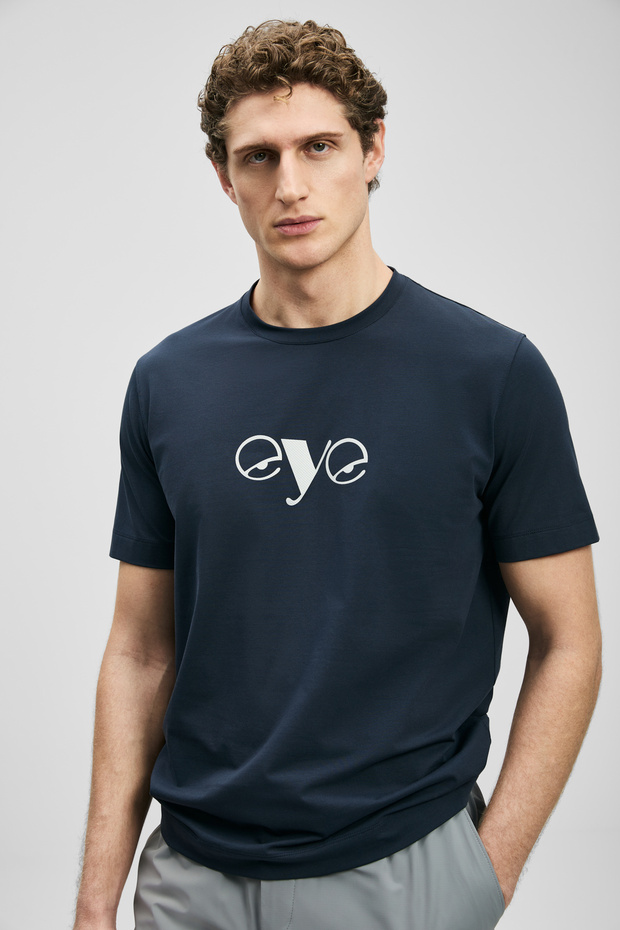 Larry Modern Graphic T-Shirt Navy Blue