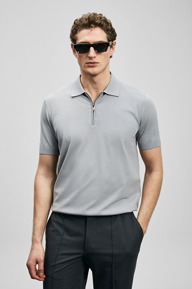 North Men's Modal Blended Sweater Light Gray