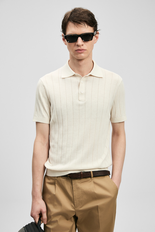 Bold Men's Cotton Pack Sweater Off-White