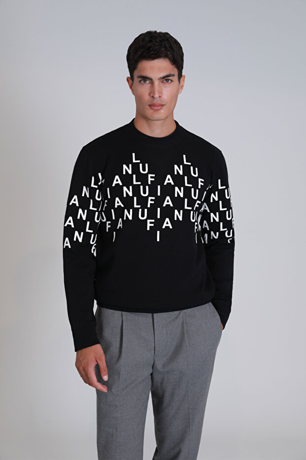 Men's Black Rose Sweatshirt