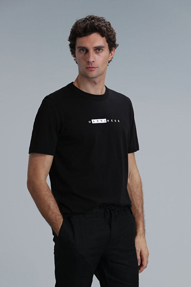 Kane Modern Graphic T-Shirt Black