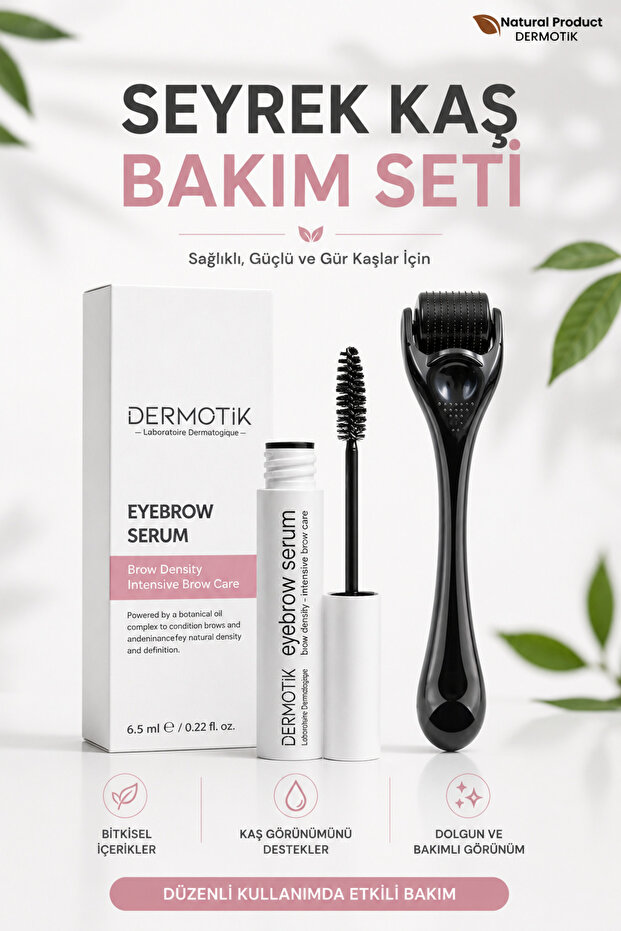 Sparse Eyebrow Care Set | Dermaroller and Eyebrow Serum Plumping Care Serum 6.5ml
