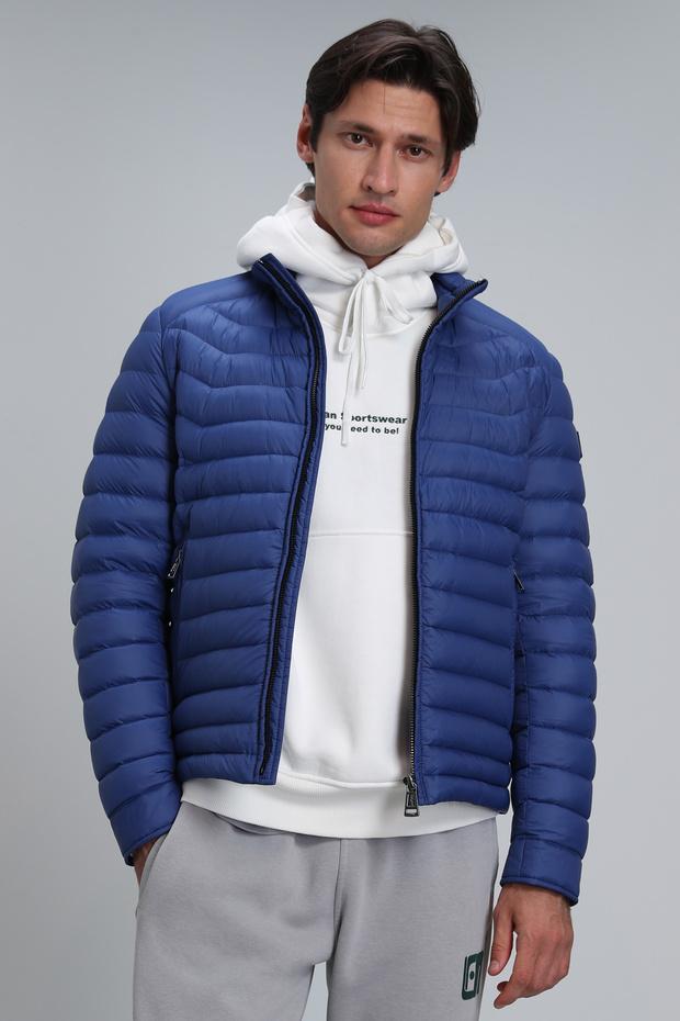 Andy Goose Feather Men's Coat Cobalt Blue