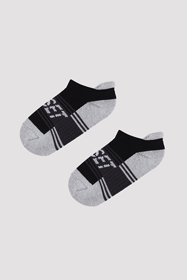 Boys' Basic 2-Piece Booties Socks