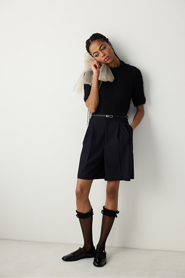 Grace Black Trouser Socks