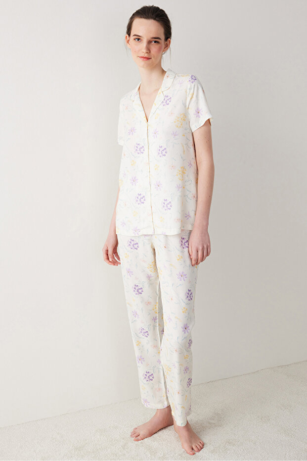 Spring Dream White Pajama Set