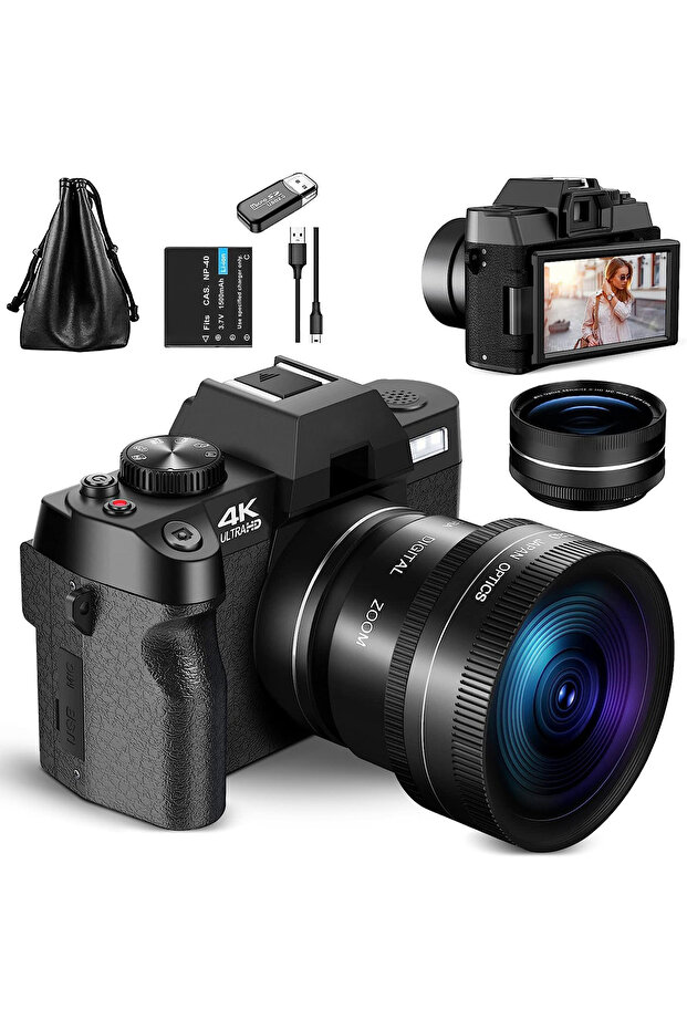 32GB SD Card S100-WM NBD Compact Digital Photography Camera4K Wireless Network Camera Retro Vlog Rec