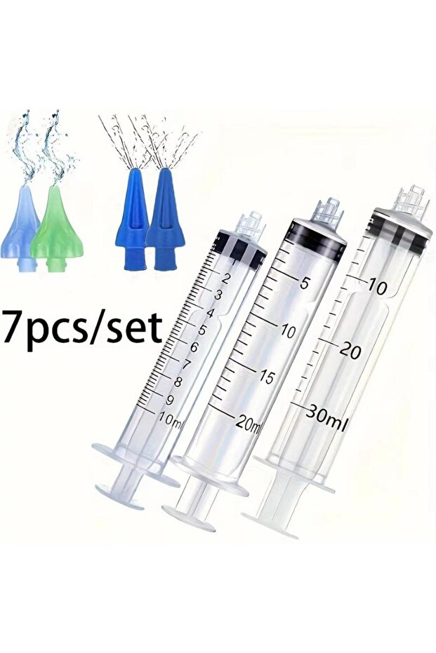 7pcs 7/9pcs Effective Earwax Removal Tool With Earball Syringe Travel-Friendly Ear Cleaning Kit For