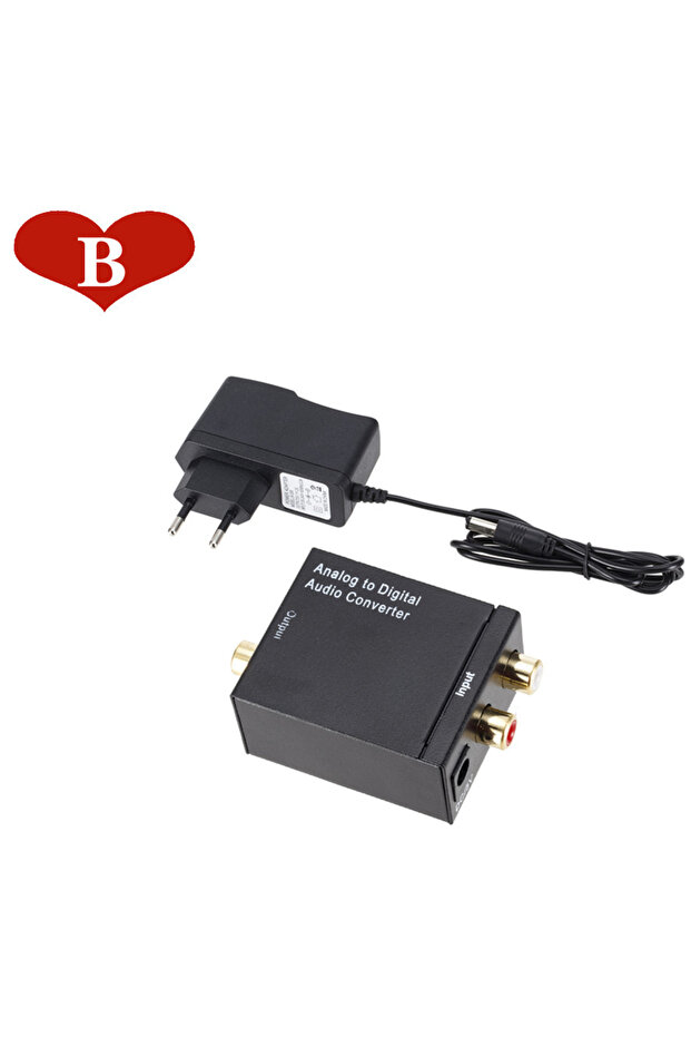 EU ADC Latest Analog To Digital Converter Optical Coax RCA Toslink Audio Sound Adapter SPDIF Adaptor