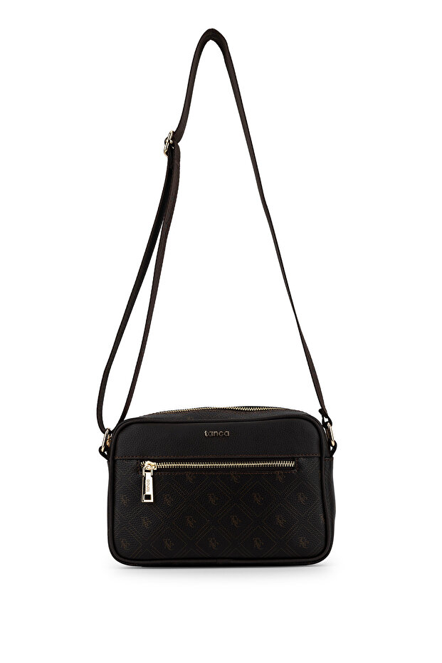 Women's Vegan Brown Messenger Bag