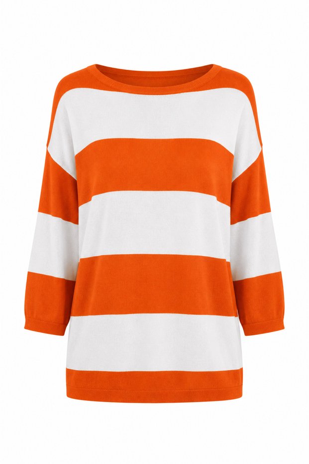 Thick Striped Knitwear Sweater