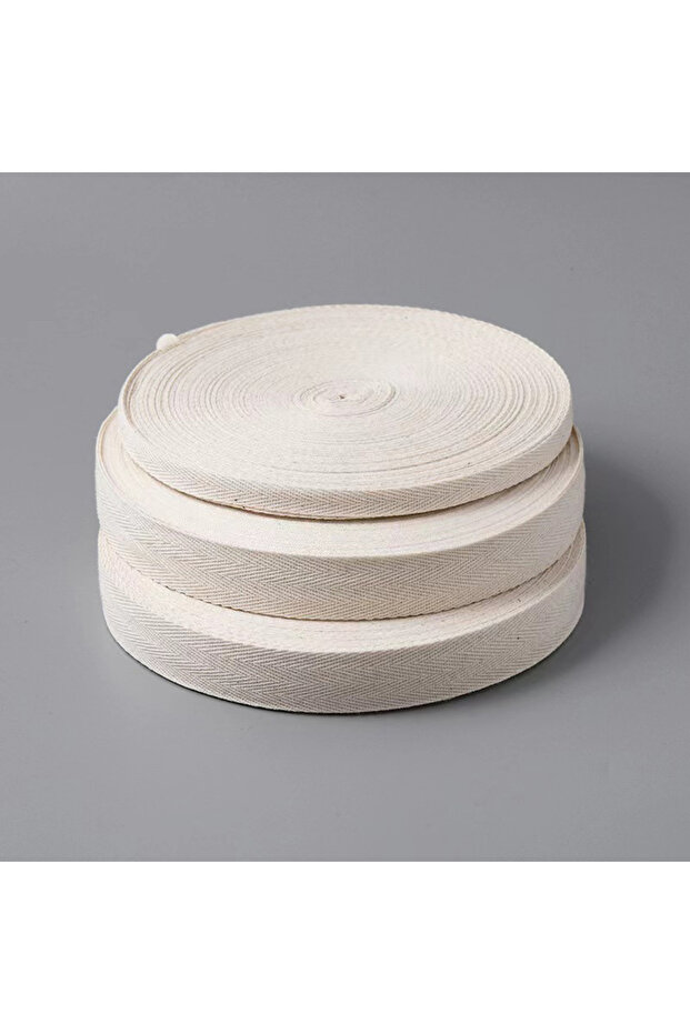 15mm beige 10yards 5/10 Yards 100% Cotton Herringbone Tape Package Ribbon Handmade Stripe Woven Ribb