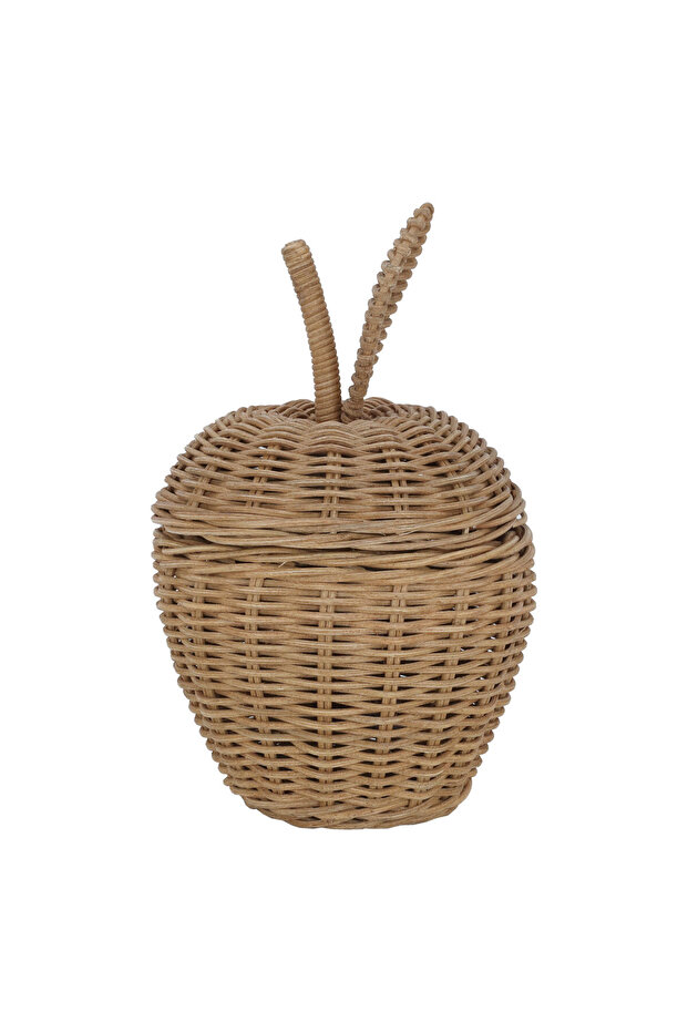 Wicker Basket, 17x17x16 cm - Brown