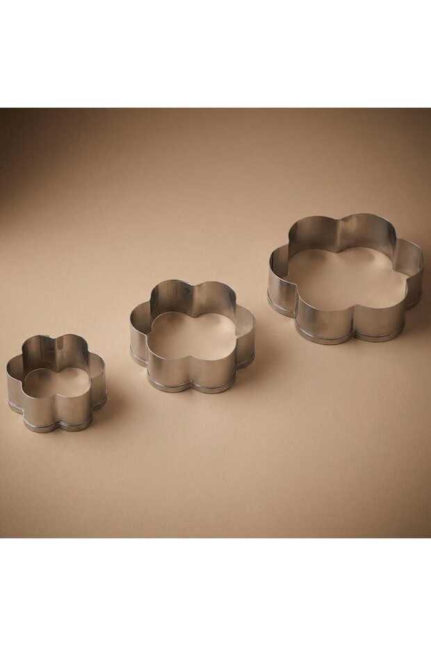 Steel Cookies Mold Set, 6 Pieces - Silver