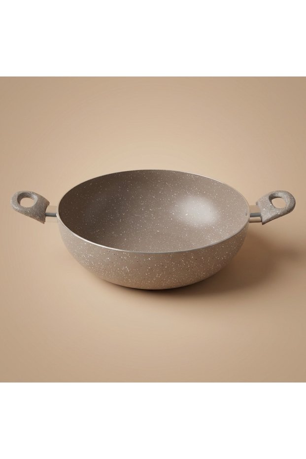 Granite Frying Pan, 26 cm, Deep - Beige