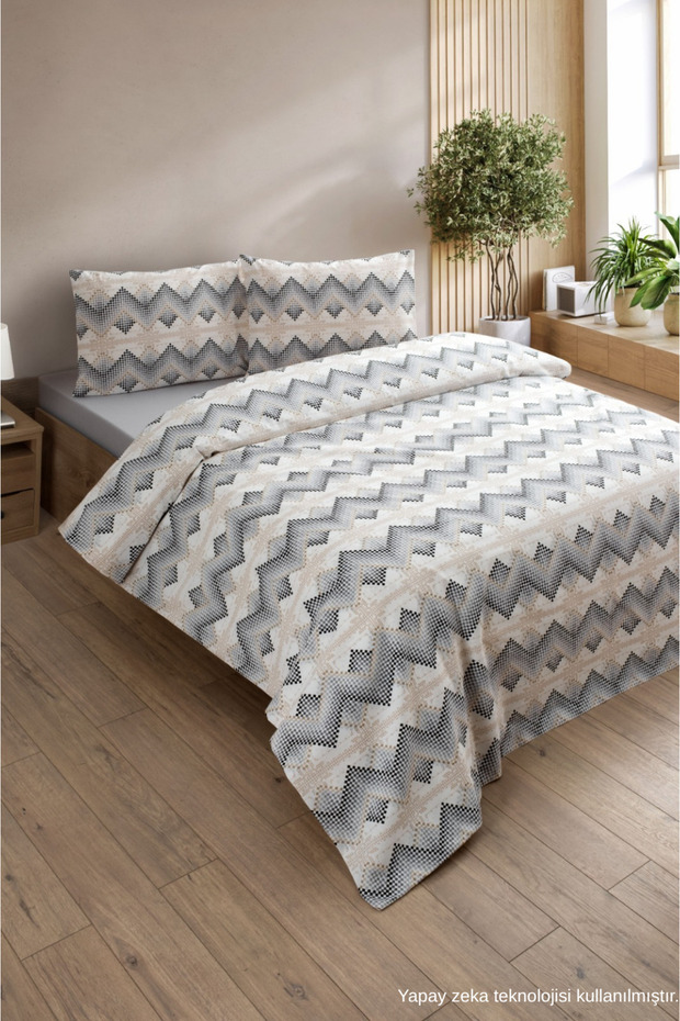 Easy-Iron 100X200 Single Duvet Cover Set (Fitted Sheet, Duvet Cover, Pillowcase)
