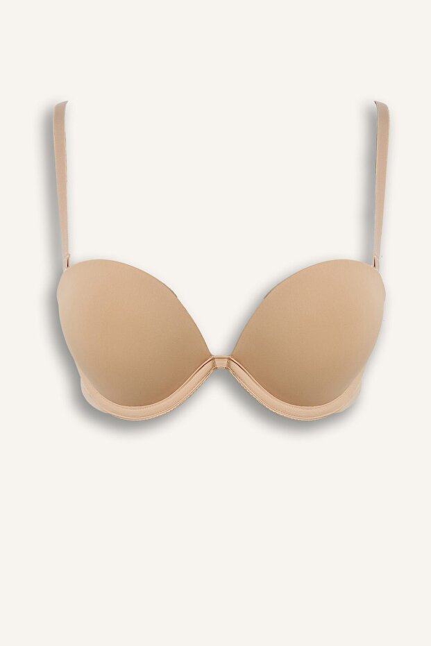 Micro Covered Half Padded Underwire Strapless Bra T8481Az26Sp
