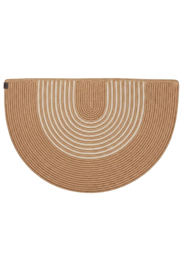 Bohemian Decorative Door Mat - Stain-Resistant Wicker-Look Welcome Mat