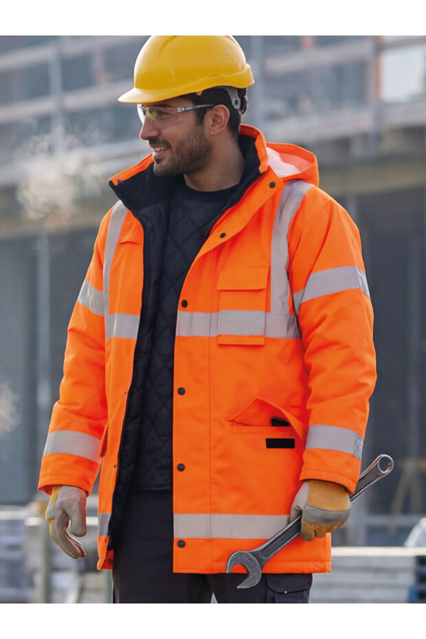 معطف NORTHER HI-VIS - برتقالي نيون