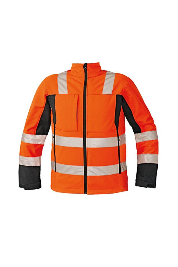 Malton Reflective Softshell Jacket Orange