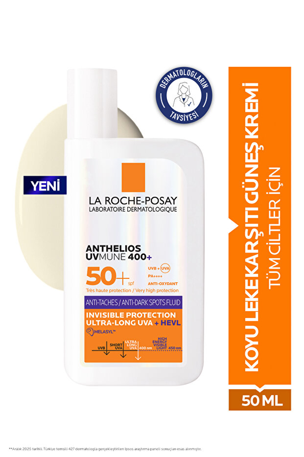 Anthelıos Uvmune 400 Anti-dark Spots Fluid Spf50 Yüz Güneş Kremi 50 ml