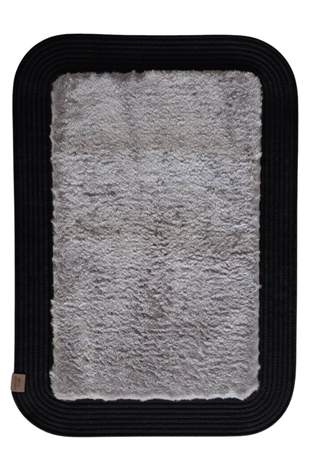 Jute Plush Non-Slip Base Washable Bathroom Kitchen Door Mat 40X60 cm