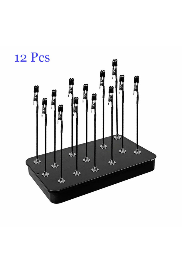 12 Pcs with box Model Painting Stand Base Holder 12PCS Alligator Clip Sticks Magnetic Bendable for A