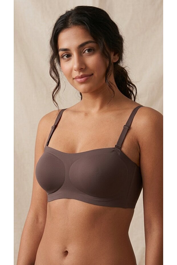 Seamless Invisible Removable Padded Laser Cut Strapless Bra His Series Ever Underwear Belvü 1228