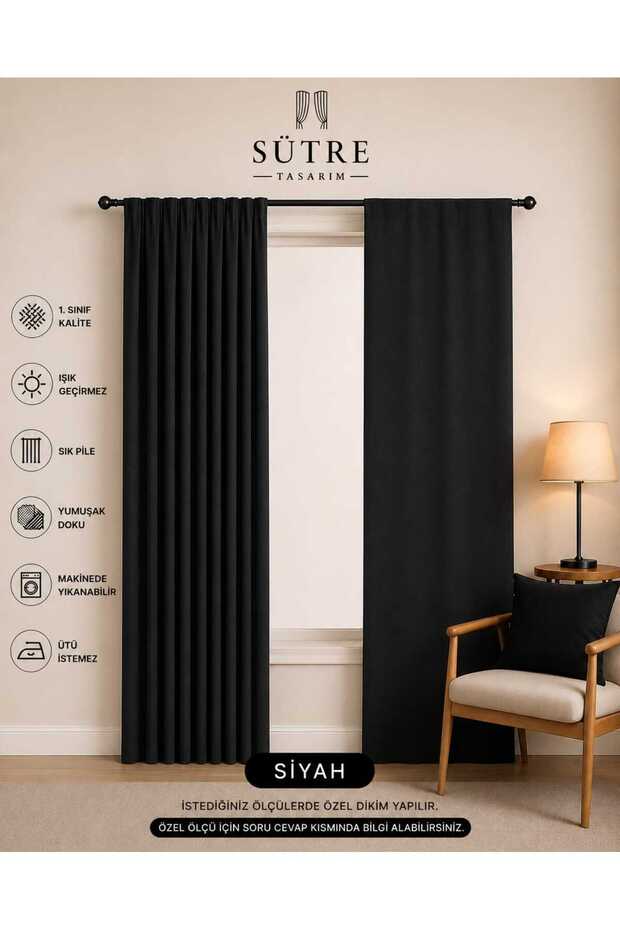BLACKOUT LIGHTPROOF HOTEL CONCEPT STUDIO BACKGROUND BLACKING FON CURTAIN (ES BATTERY)