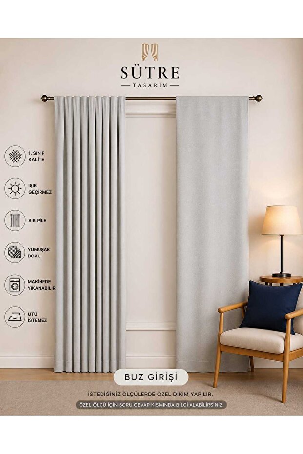 BLACKOUT LIGHTPROOF HOTEL CONCEPT STUDIO BACKGROUND BLACKING FON CURTAIN (ES BATTERY)