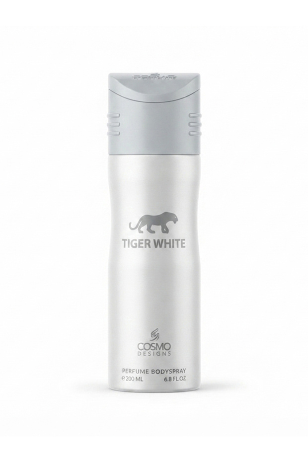 Tiger White Perfume Bodyspray 200ML – Fresh Fragrance Body Spray, Long-Lasting Scent for Everyday Use