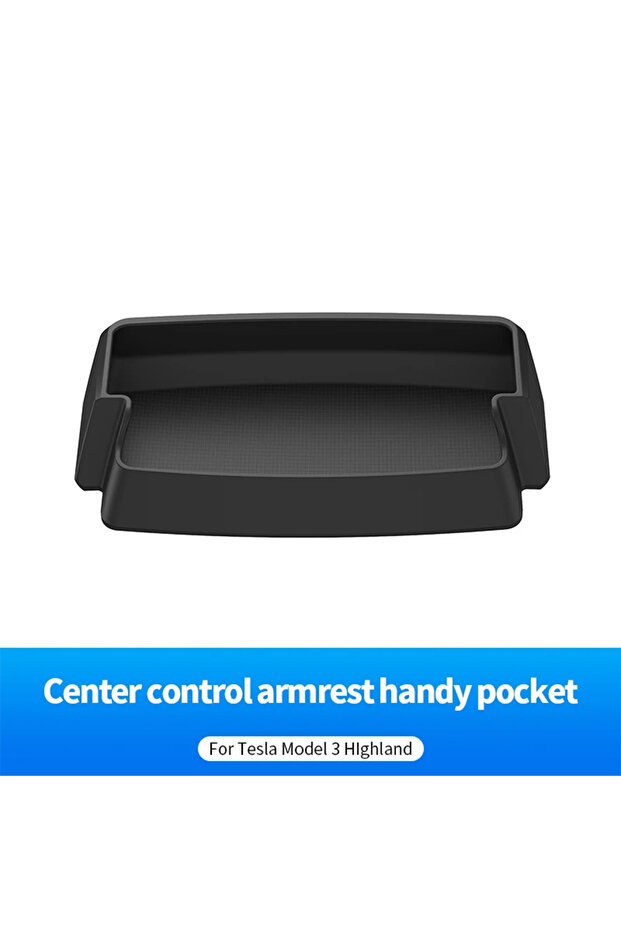Black Heenvn Center Console Armrest Storage Box For Tesla Model 3 Highland Model Y Juniper YL 2026 C
