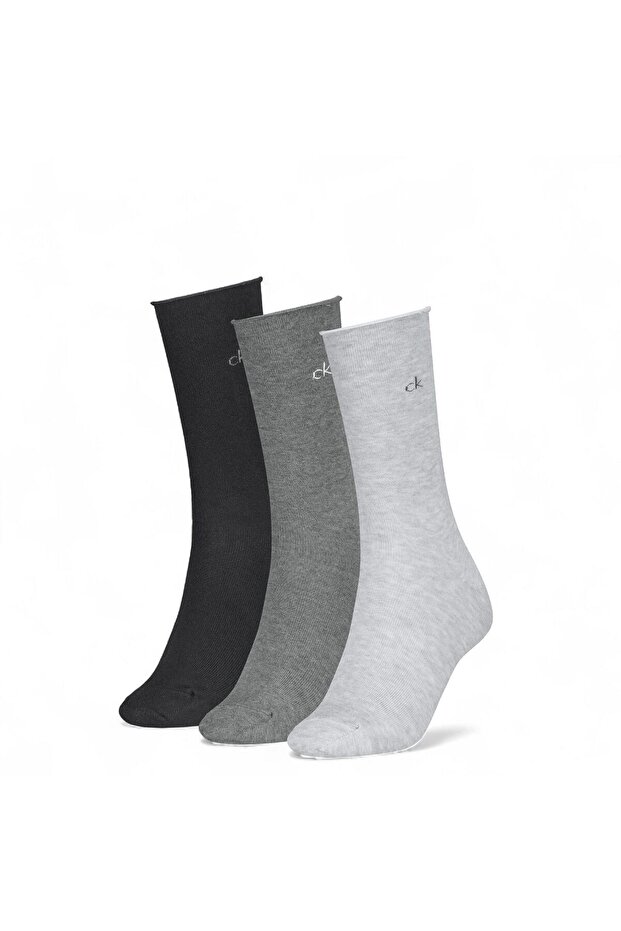 Unisex Brand Logo Gray Socks Suitable for Daily Use