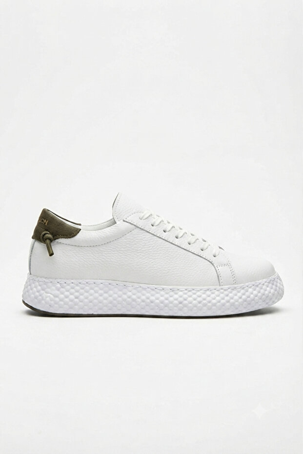 Felibord Lace-Up Basic Men's Sneaker White Khaki