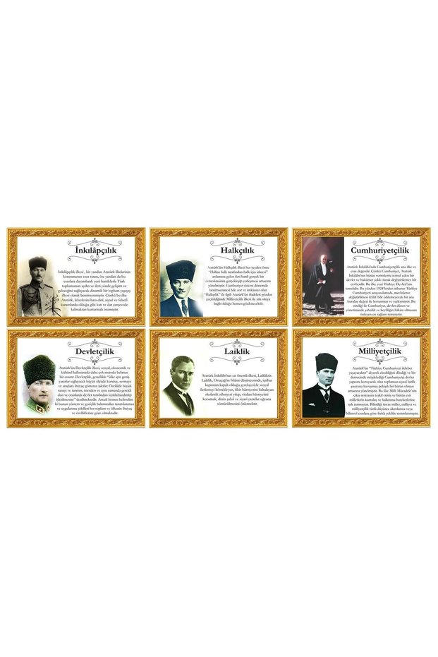 Ataturk Principles Posters (25x35 cm)