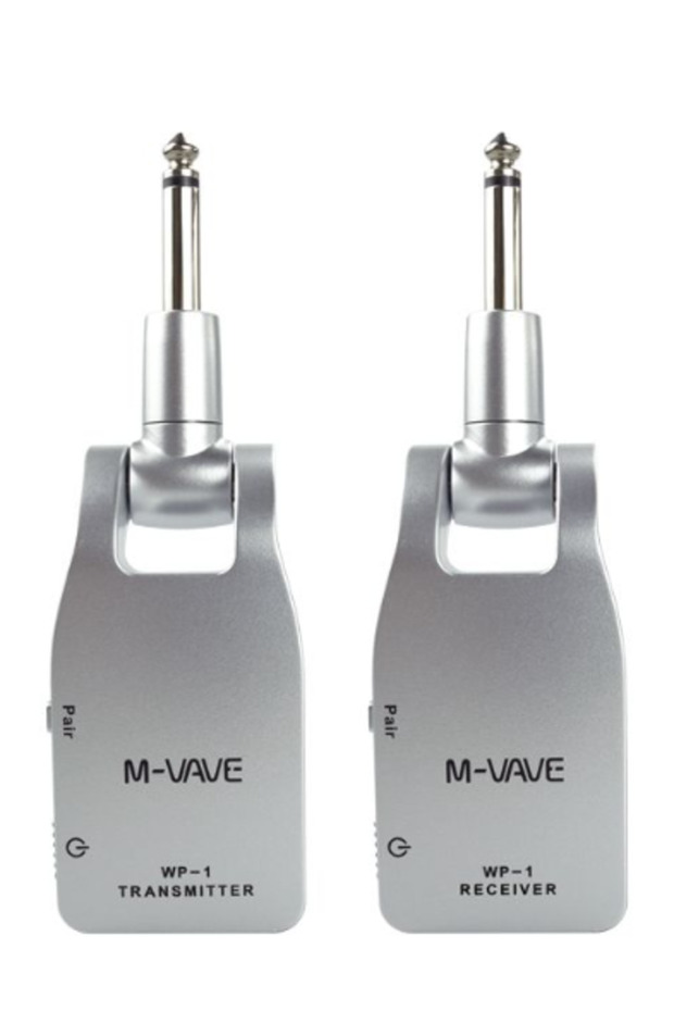 WP-1 Silver M-VAVE WP-1 2.4G Wireless Guitar System Built-in Rechargeable Wireless Guitar Bass Trans