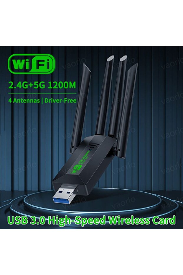 1200Mbps Original 4 Antennas 1200Mbps WiFi USB 3.0 Adapter 2.4G/5GHZ Dual Band WiFi Dongle Wireless