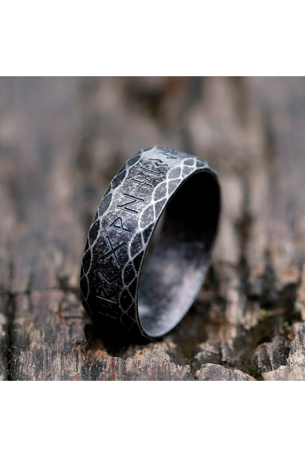 13 Antique 2022 NEW Men's 316L Stainless-Steel Rings Retro Odin Viking Rune for Teen Ring Amulet Fas