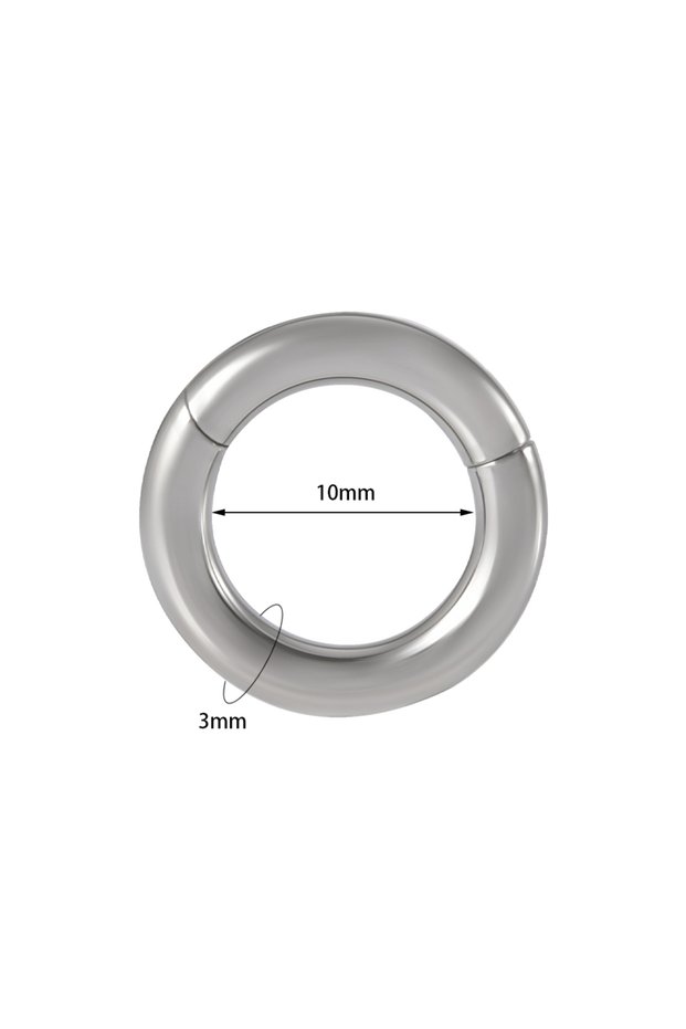 Round body Earrings 1PC 3X10mm 1/2PCS Large Size Hoop Earring Stainless Steel Ear Gauges Plugs Septu