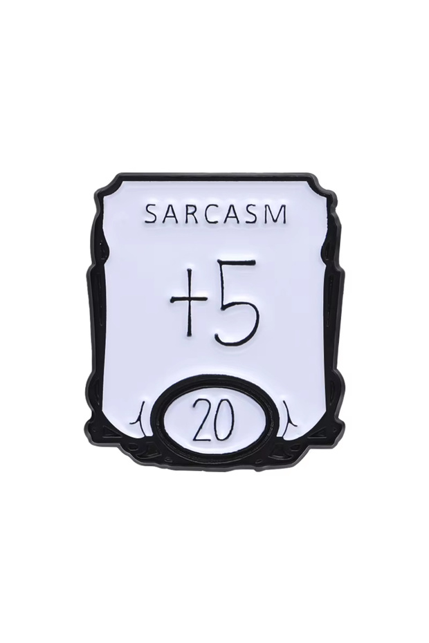 XZ9137 TRPG DICE Game Collect Badge Enamel Pins I'm Fine Black Playing Dice Brooches Backpack Lapel