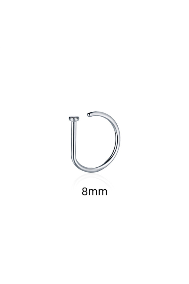 silver color Women Men Fake Piering Nose Ring Earrings Fashion punk Non Piercing Nose Clip Stainless