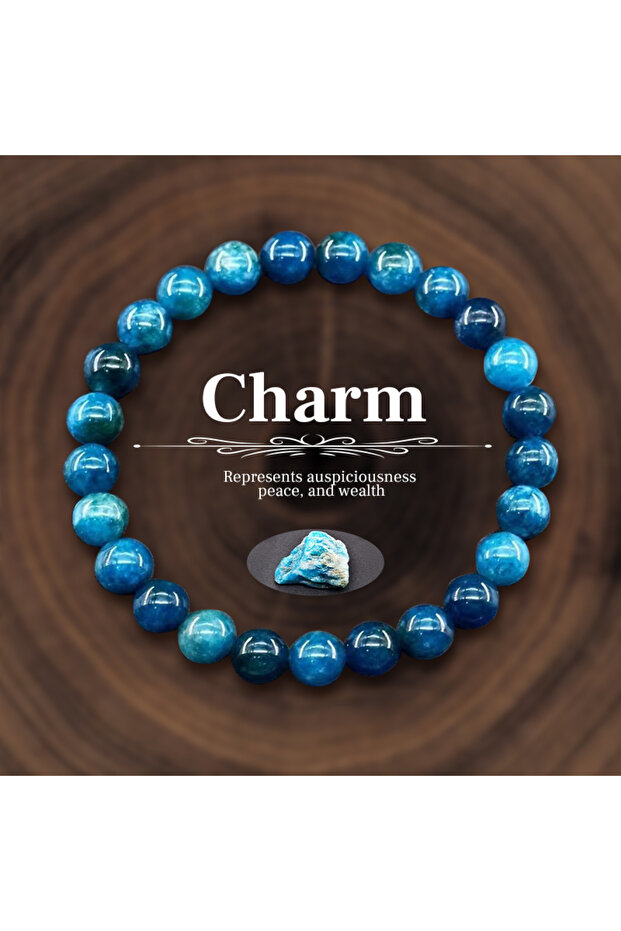 BR24Y0630-14 8mm Natural Stone Beaded Bracelet for Women Men Amethysts Crystal Qua