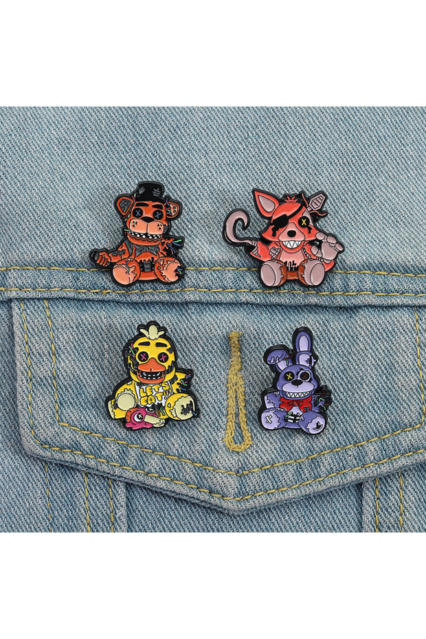ddQHXZ4826 Personalized anime characters Enamel Pin painter Brooch Pins Badge on Backpack Clothing A