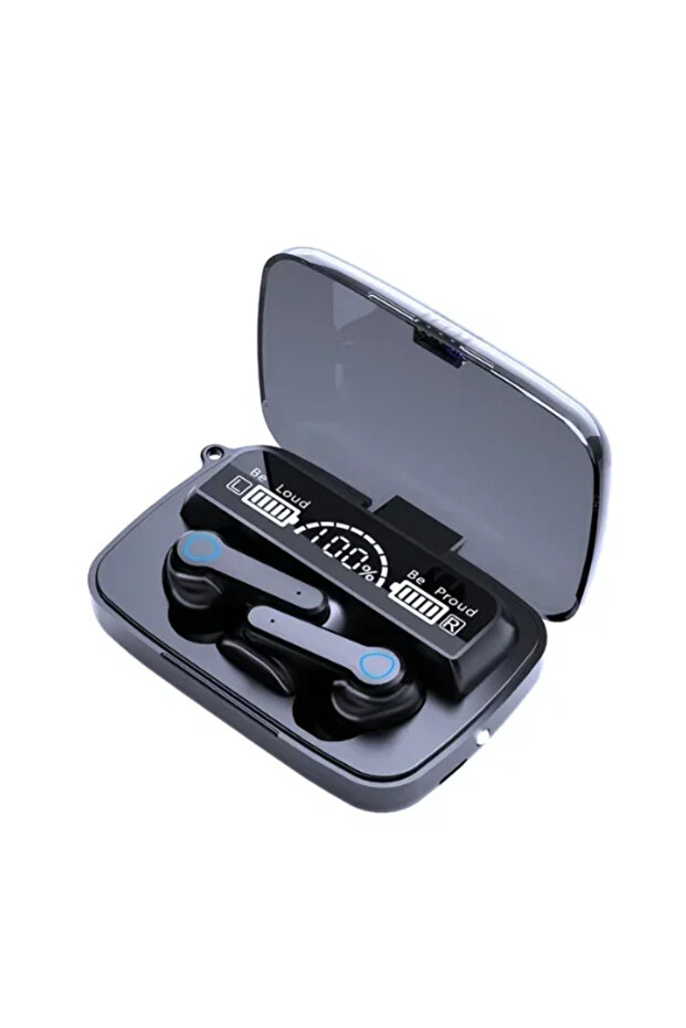 black M19 Bluetooth Headset Wireless Tws Gaming Support Noise-cancelling Touch In-ear Mini Emergency