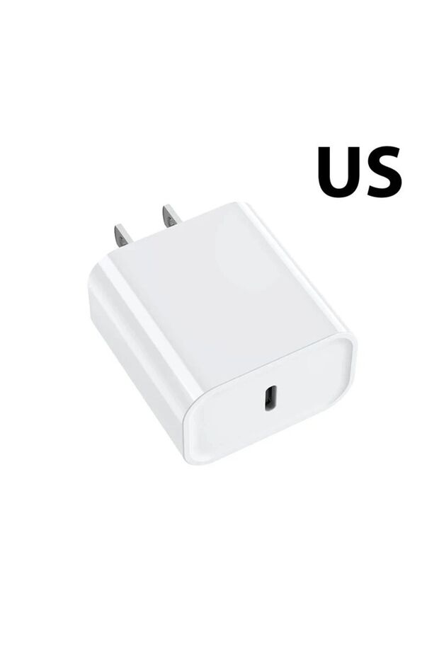 US Charger PD 40W Fast Charger For iPhone 16 15 11 12 13 14 Pro Max Plus iPad Air Fast Charging Cabl