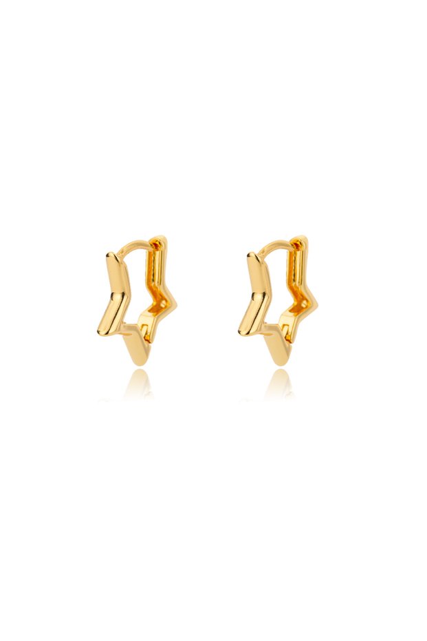 E2029G-1 Geometric Star Earrings For Women Stainless Steel Star Hoop Earring Girl Jewelry Gift Charm