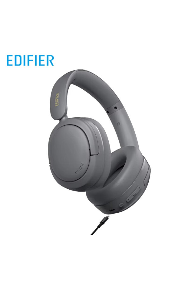 سماعات رأس لاسلكية Edifier W800BT SE باللون الرمادي، سماعات بلوتوث فوق الأذن، بلوتوث 5.4، وضع الألعاب، 45 ساعة تشغيل