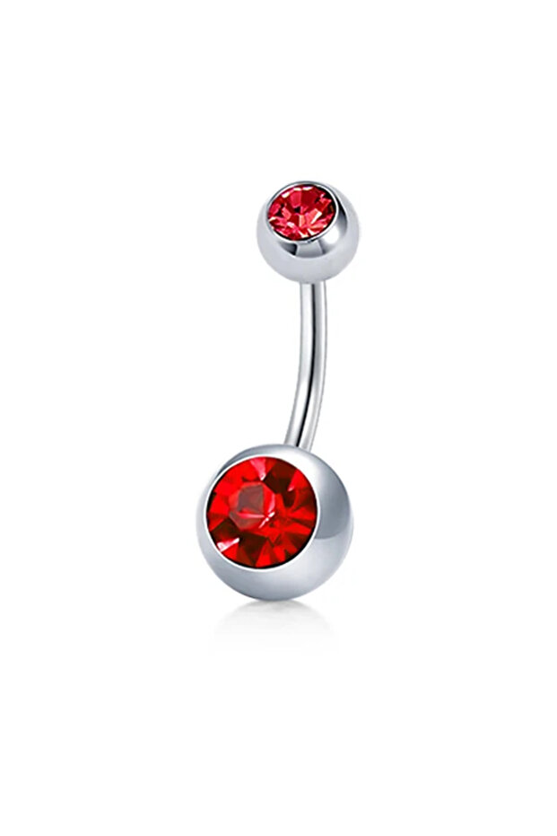 1.6X8mm 2 14G Short Belly Button Rings for Women Body Curved Barbell Dangle Body Piercing Set Navel