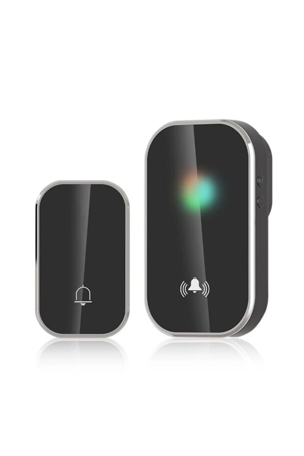 EU Plug black Wireless Doorbell Smart Home Welcome Door Bell 36 Ringtones 300M Long Distance Outdoor